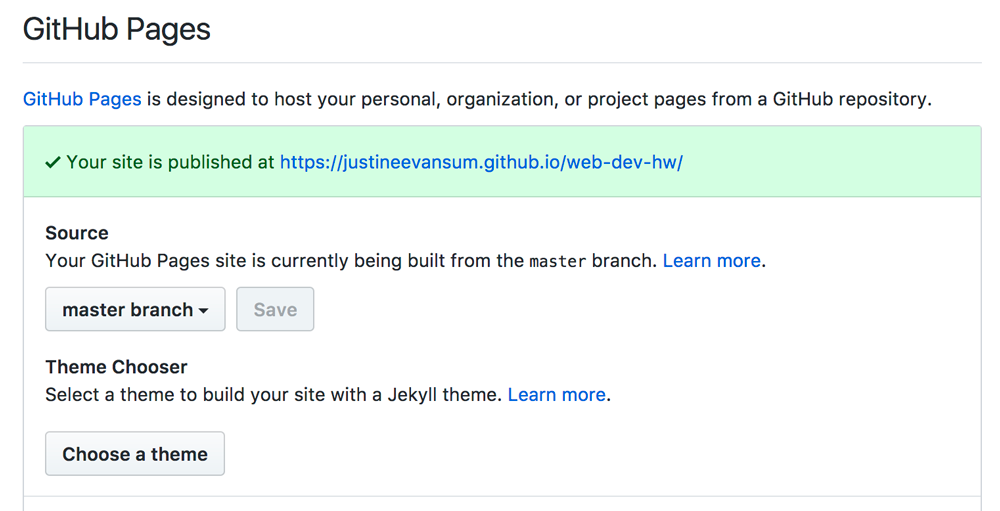 GitHub says the page is live