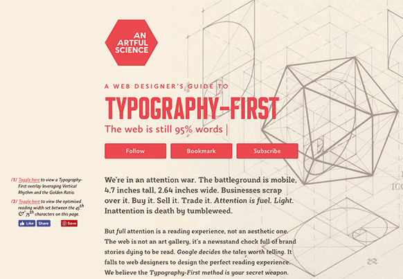 animation highlighting spacing and layout with typographic elements