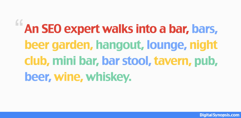 A SEO expert walks into a bar, bars, beer garden, hangout, lounge, night club, mini bar, bar stool, tavern, pub, beer, wine, whiskey